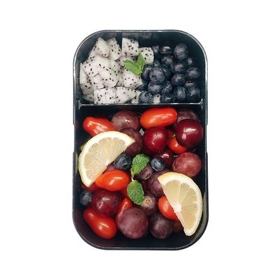280g Microwave Safe Refrigerated One Layer Lunch Box with Bamboo Cover 1000ML Capacity