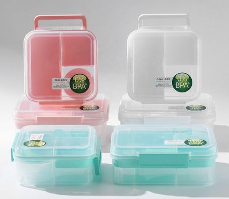 296g Microwavable Customized BPA Free Food Grade Salad Container Set for Fridge Storage