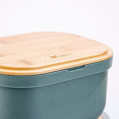 On the Go Colorful Large Capacity Plastic Customization 2 in 1 Mixing Salad Bowl