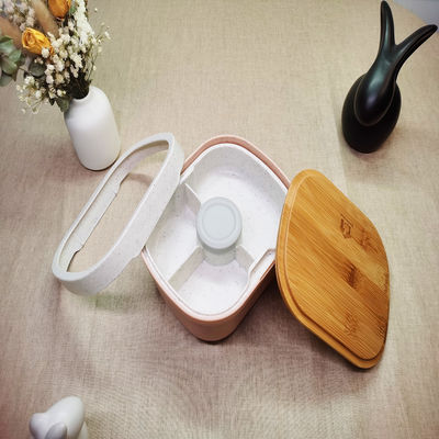 On the Go Colorful Large Capacity Plastic Customization 2 in 1 Mixing Salad Bowl