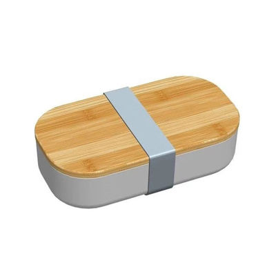 600ml Capacity BPA-Free Custom Food Container with Bamboo Lid and Cutlery