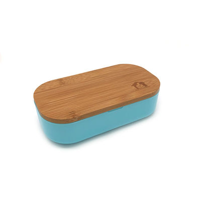 600ml Capacity BPA-Free Custom Food Container with Bamboo Lid and Cutlery