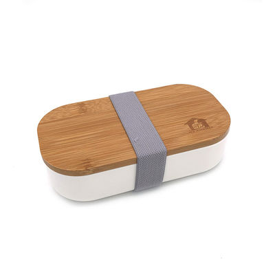 600ml Capacity BPA-Free Custom Food Container with Bamboo Lid and Cutlery