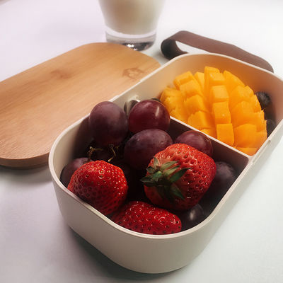 600ml Capacity BPA-Free Custom Food Container with Bamboo Lid and Cutlery